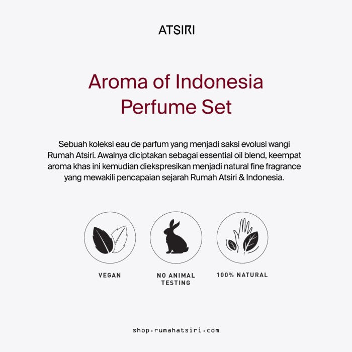 Aroma Of Indonesia Parfum Set by Rumah Atsiri