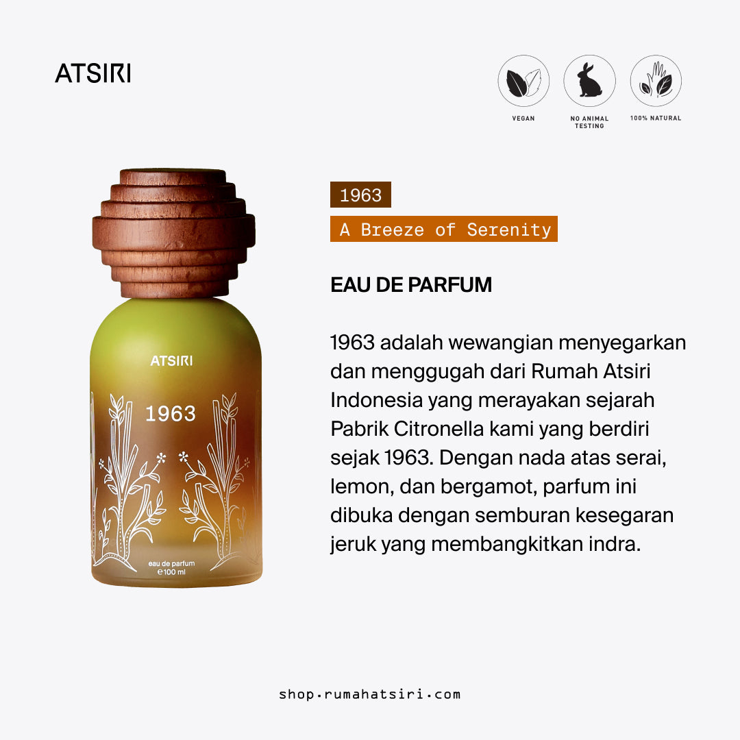 1963 Eau de Parfum by Rumah Atsiri
