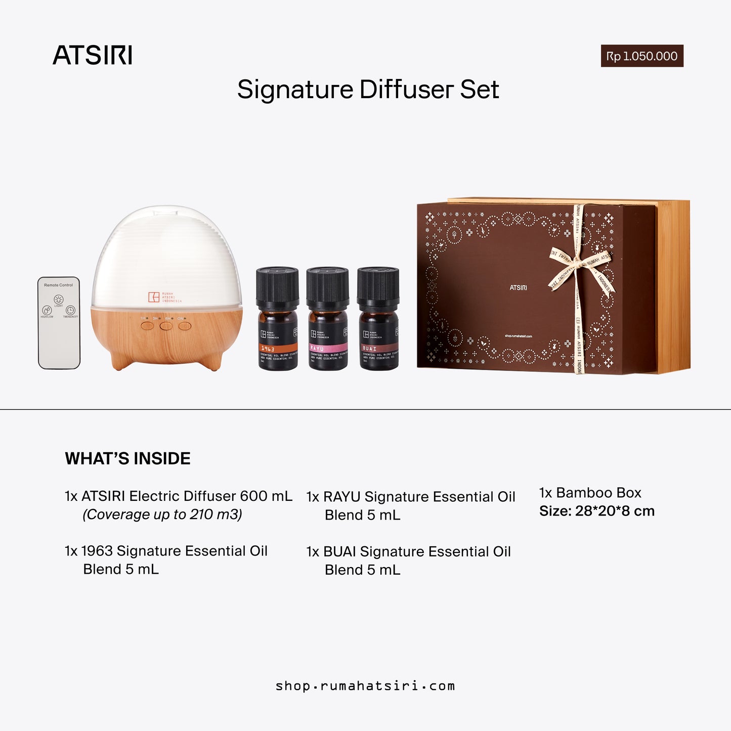 ATSIRI Signature Diffuser Set
