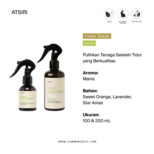 Lela Linen Spray by Rumah Atsiri