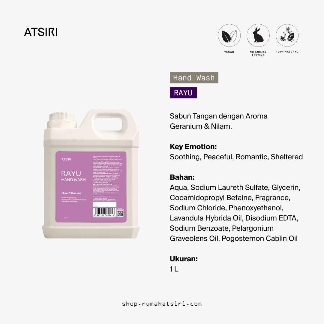 Rayu Hand Wash by Rumah Atsiri