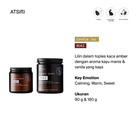 Buai Aromatic Jar Candles by Rumah Atsiri