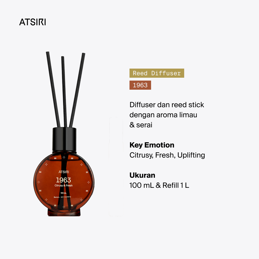 1963 Reed Diffuser by Rumah Atsiri