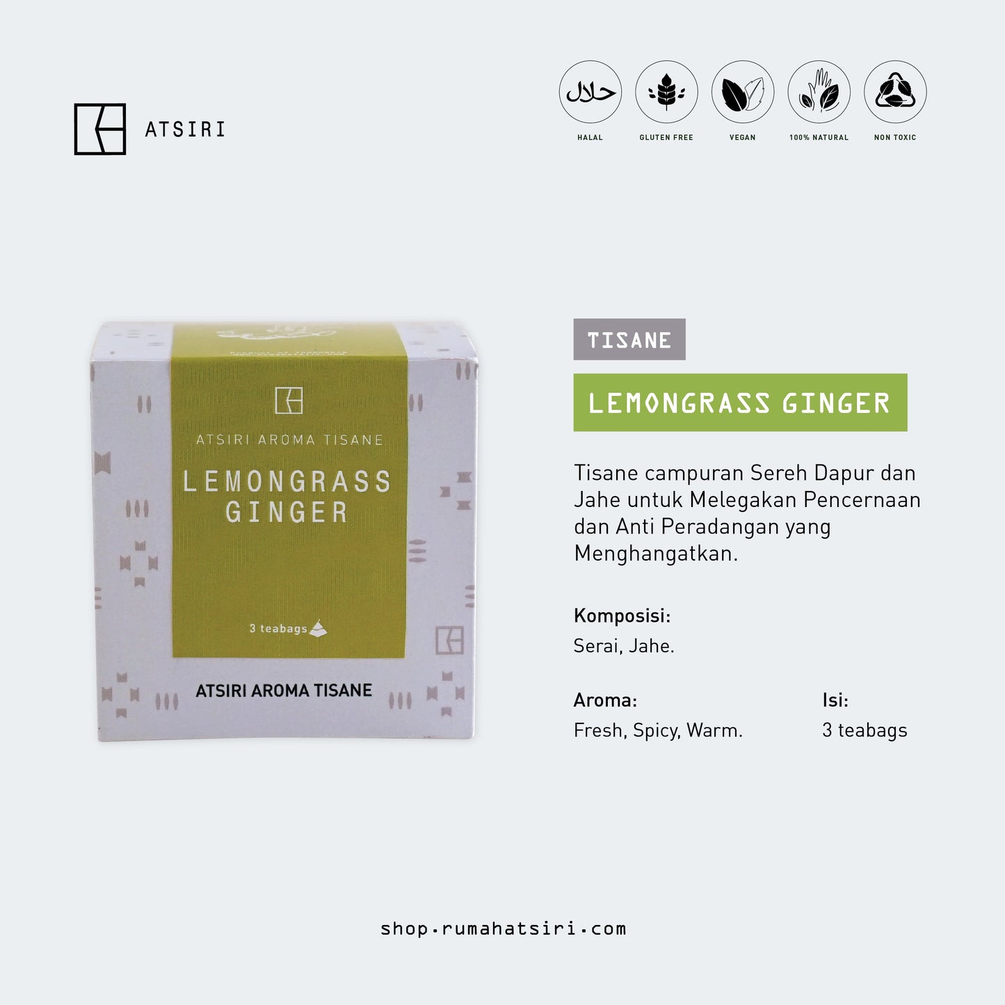 Lemongrass Ginger Aroma Tisane