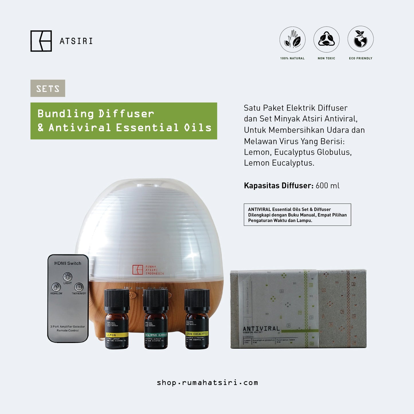 Antiviral Diffuser Package
