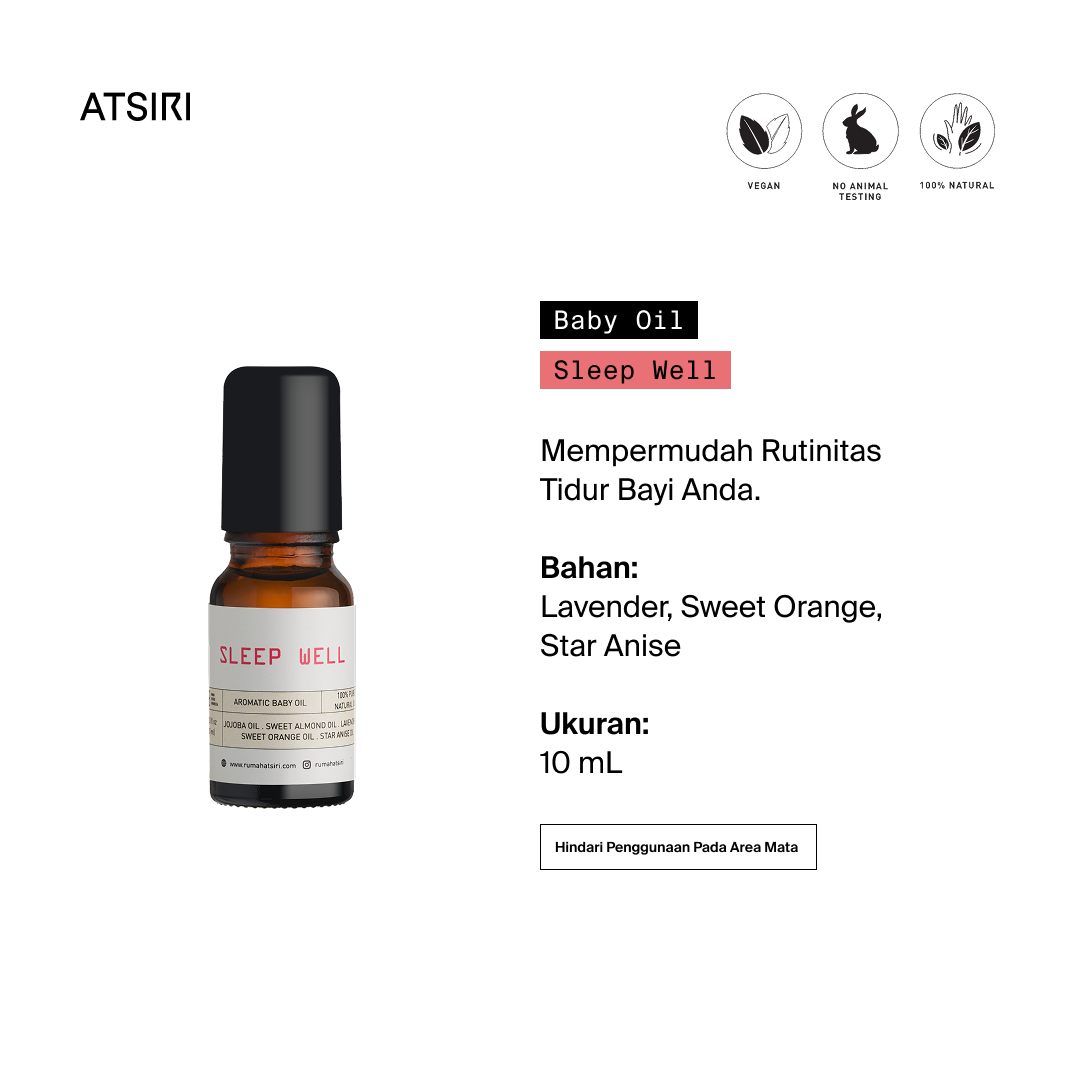 Sleep Well Aromatic Diluted Baby Oil by Rumah Atsiri