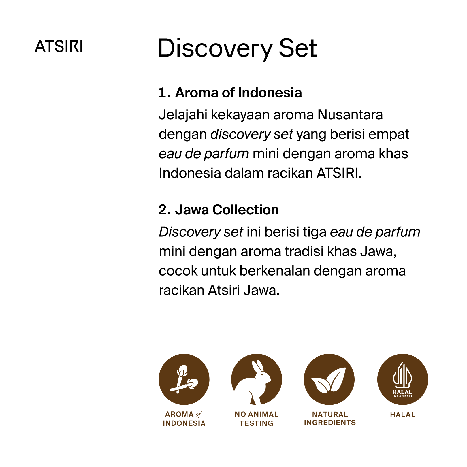 Set Penemuan Eau De Parfum ATSIRI