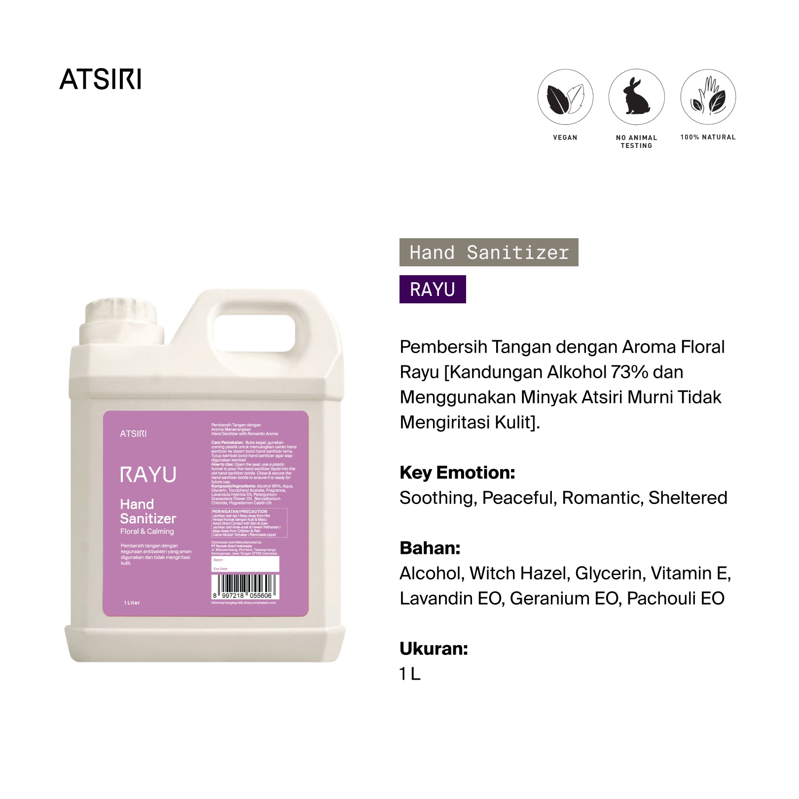 Rayu Hand Sanitizer by Rumah Atsiri