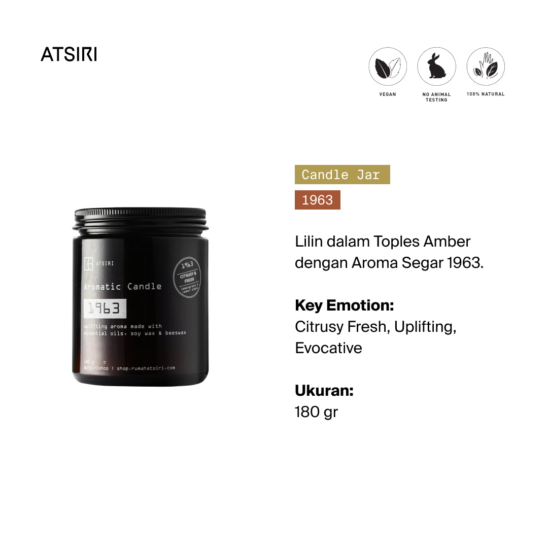 1963 Aromatic Jar Candles by Rumah Atsiri