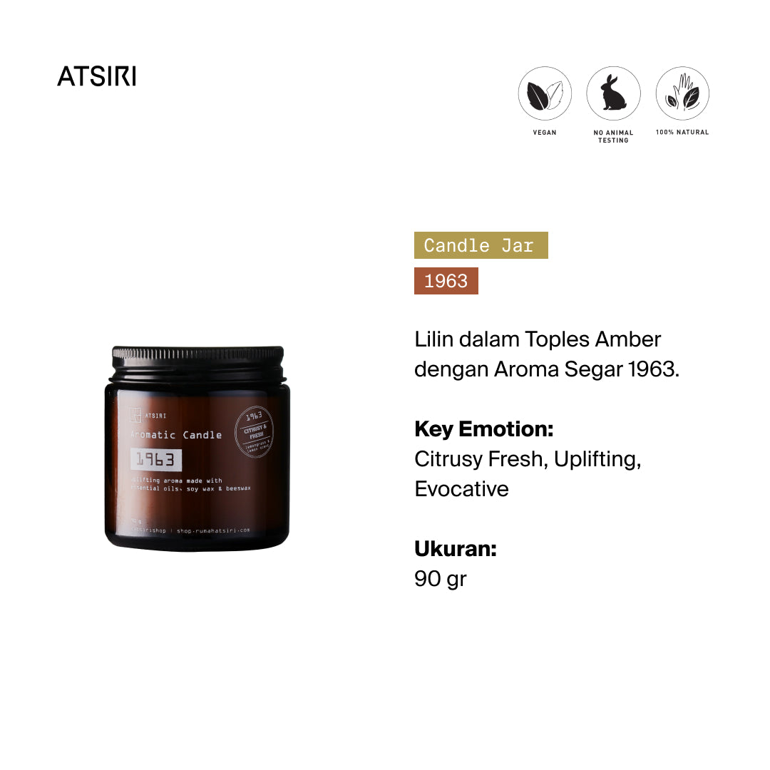 1963 Aromatic Jar Candles by Rumah Atsiri