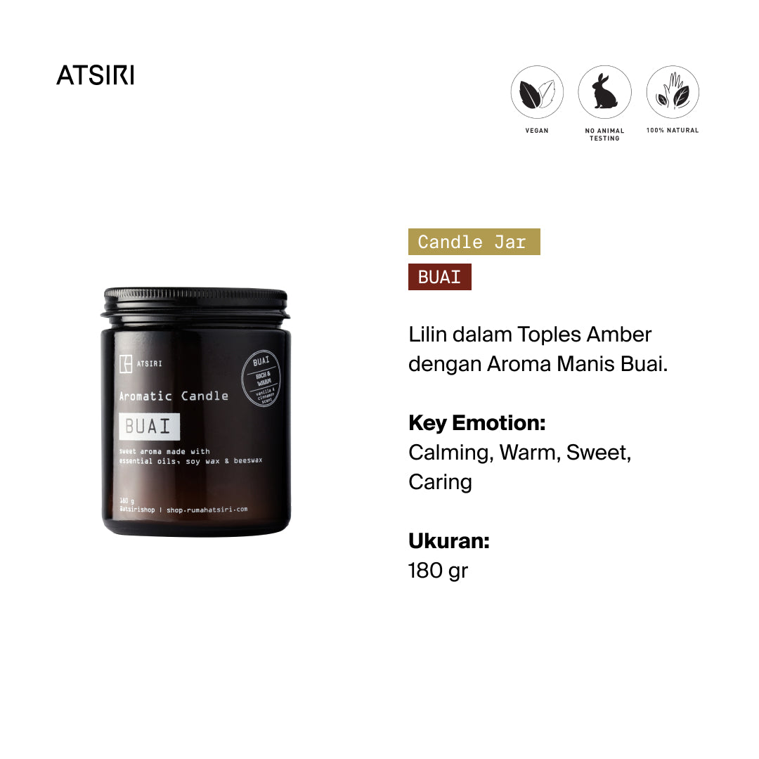 Buai Aromatic Jar Candles by Rumah Atsiri