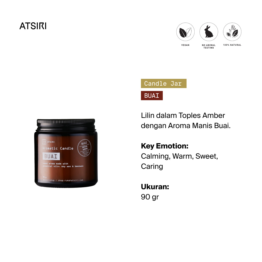 Buai Aromatic Jar Candles by Rumah Atsiri