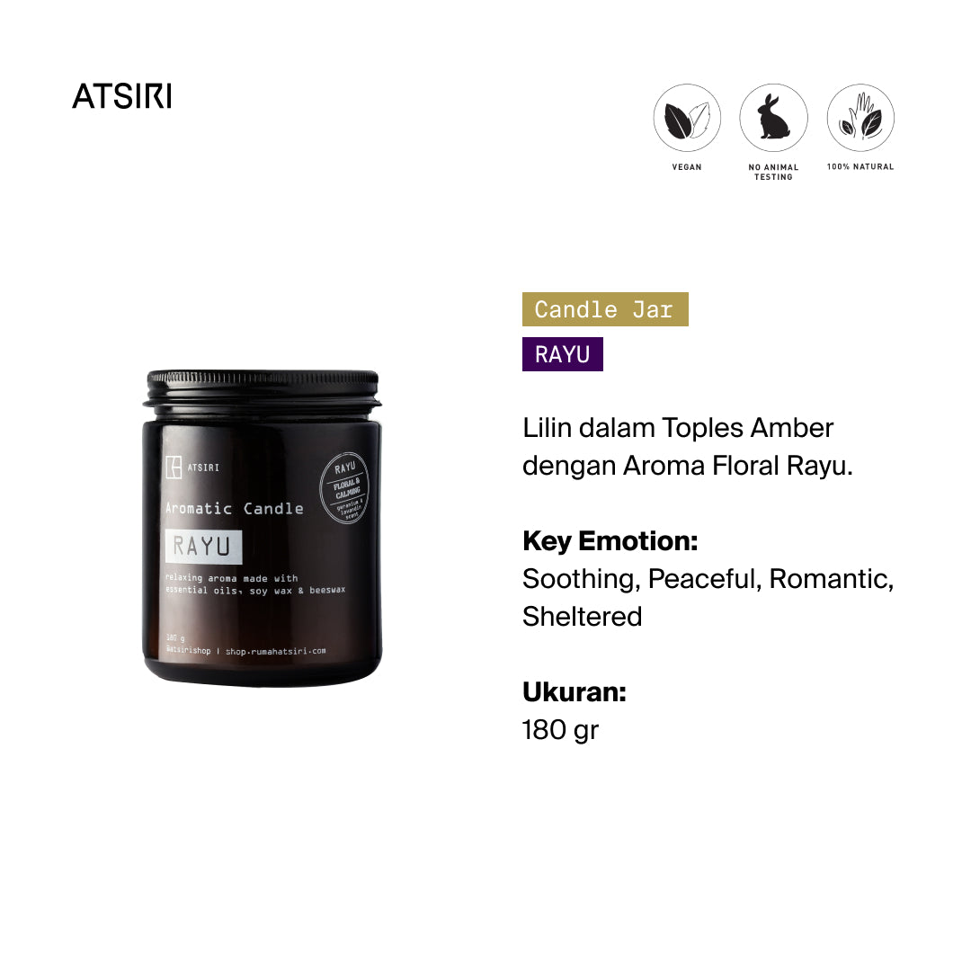 Rayu Aromatic Jar Candles by Rumah Atsiri