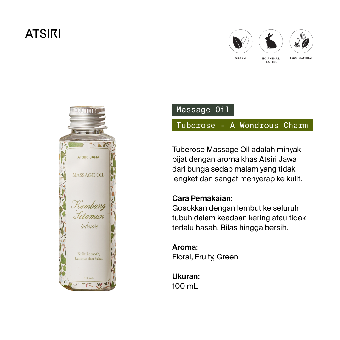 Tuberose Kembang Setaman Massage Oil by Atsiri Jawa