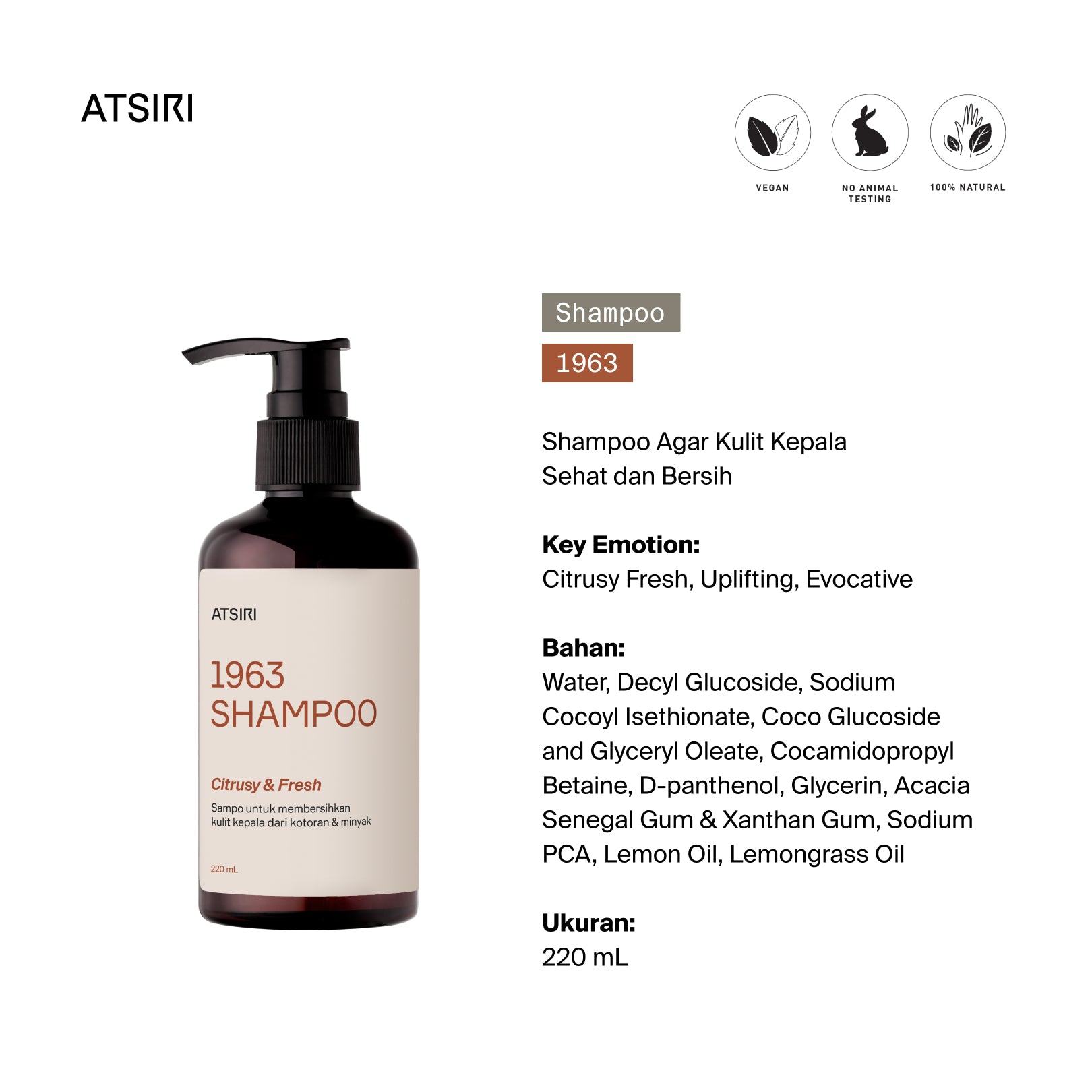 1963 Shampoo by Rumah Atsiri