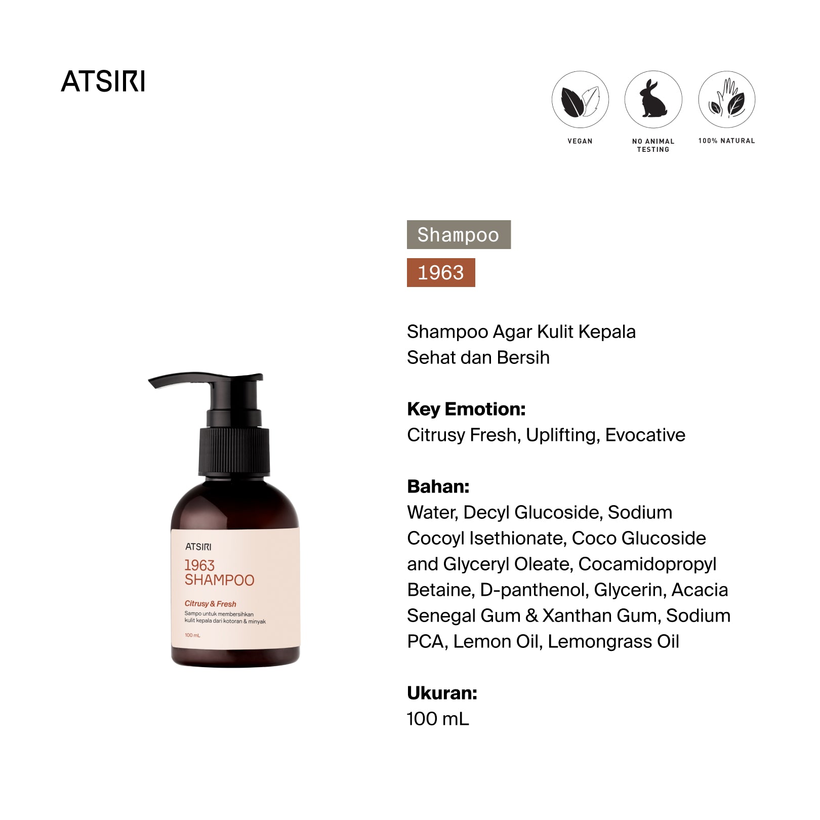 1963 Shampoo by Rumah Atsiri