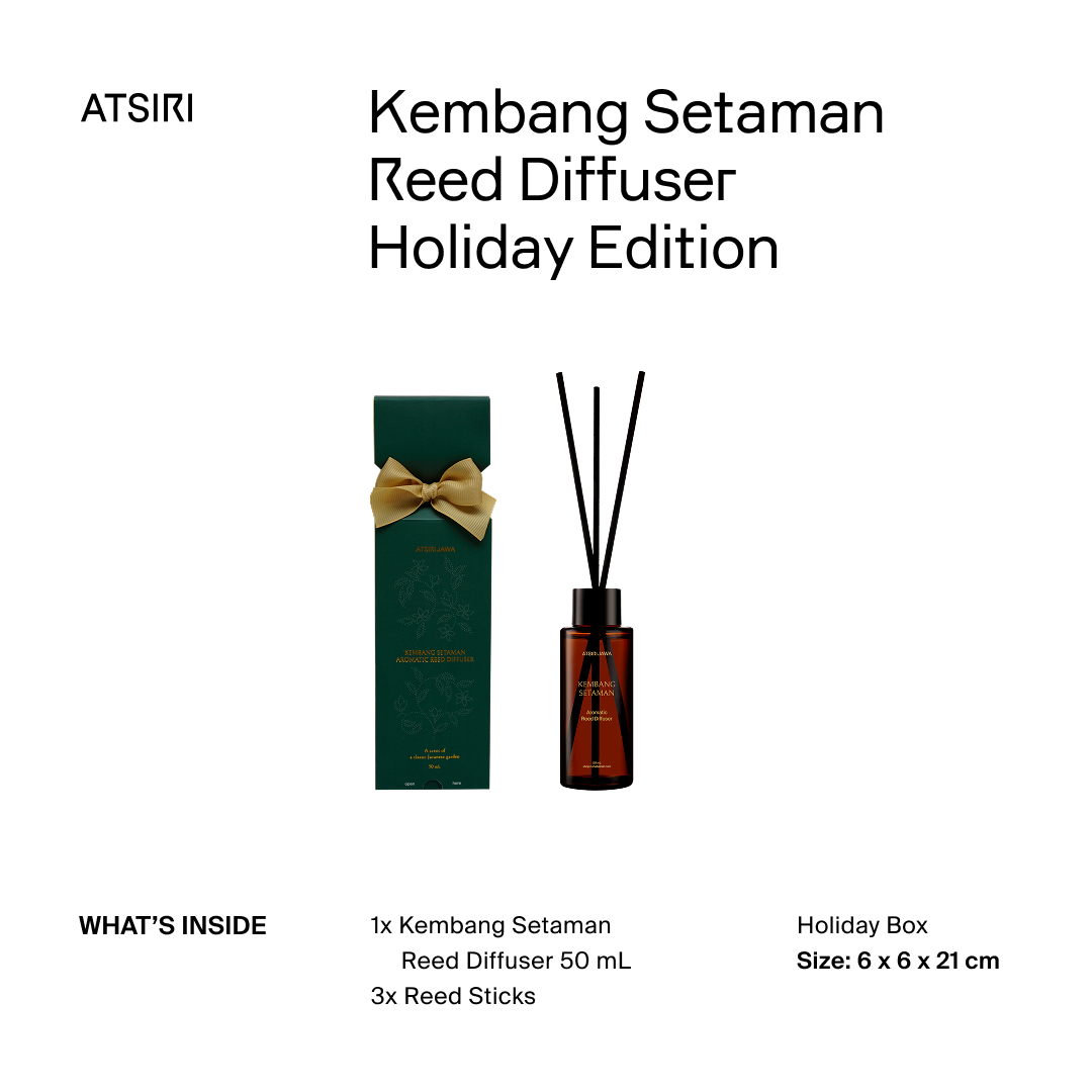 Rumah Atsiri Kembang Setaman Reed Diffuser Holiday Package