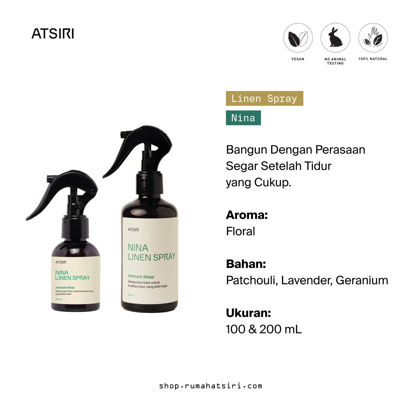 Nina Linen Spray by Rumah Atsiri