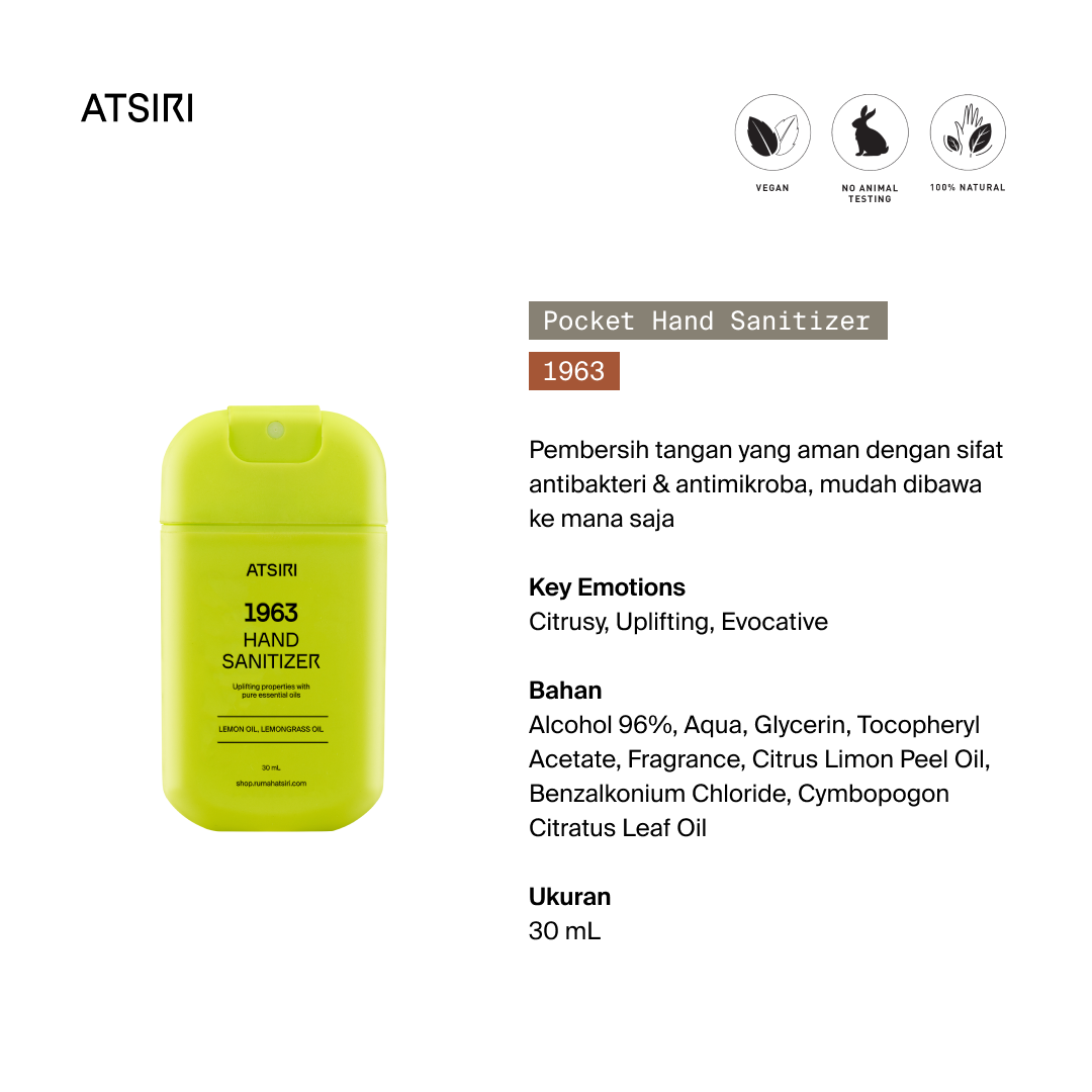 1963 Pocket Hand Sanitizer by Rumah Atsiri