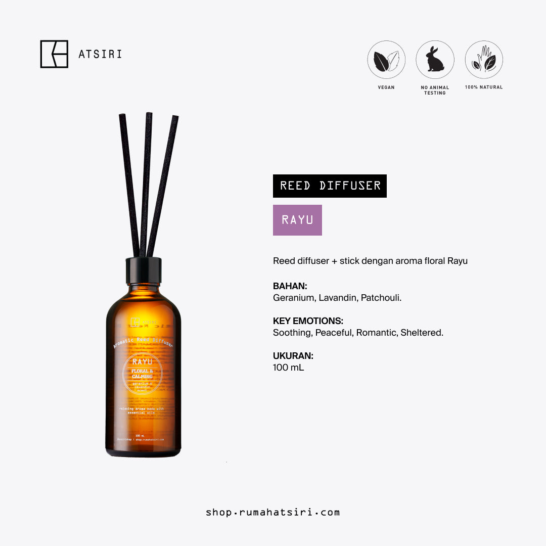 Yu Diffuser Rayu Reed Diffuser - Rumah Atsiri – Atsiri Shop