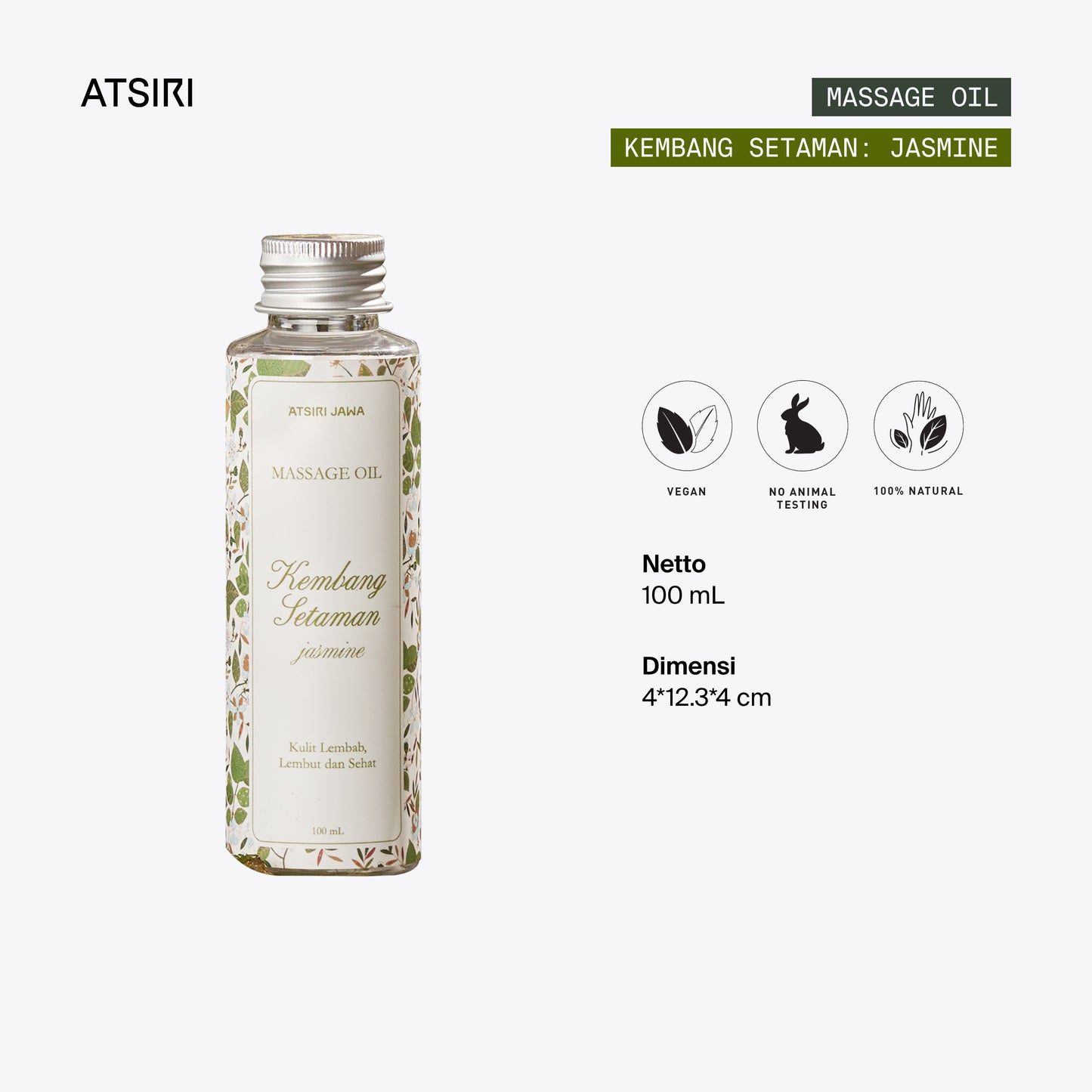 Jasmine Kembang Setaman Massage Oil by Atsiri Jawa