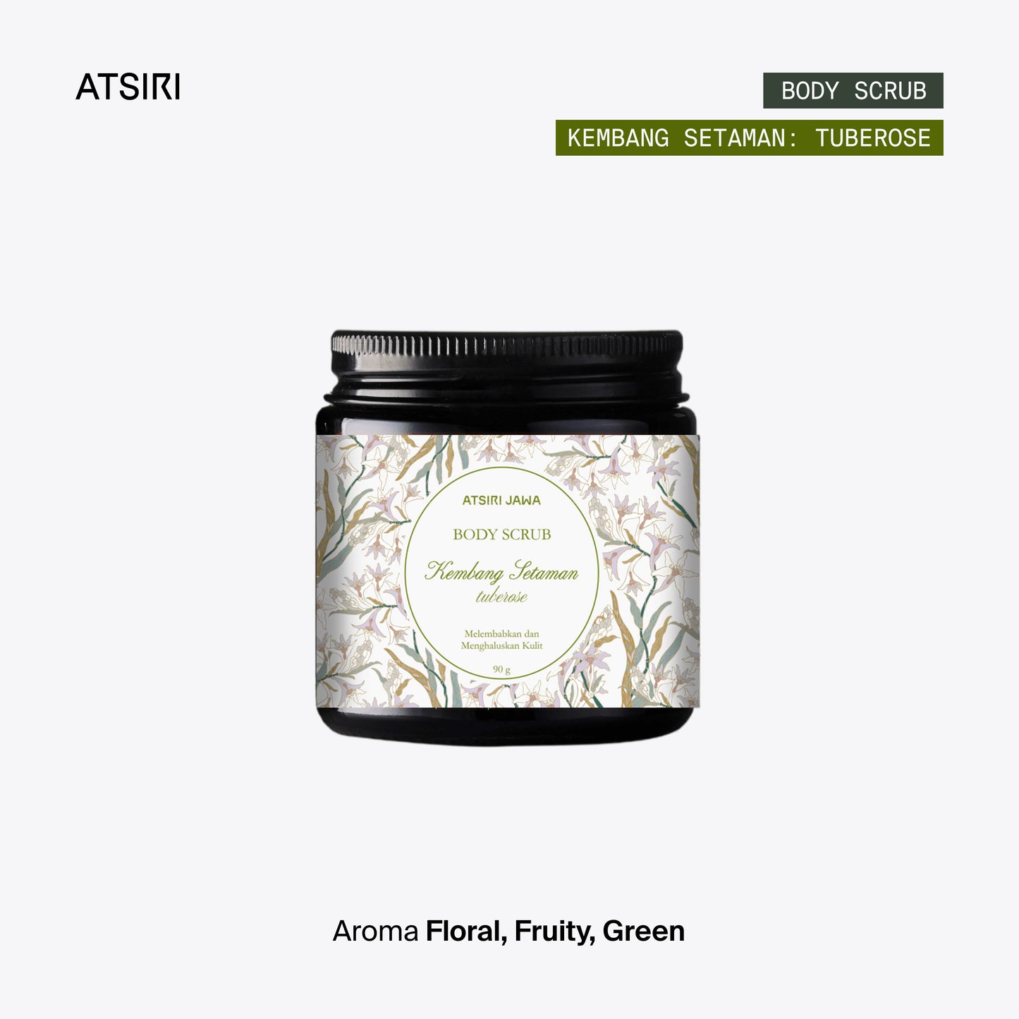 Tuberose Kembang Setaman Body Scrub by Atsiri Jawa