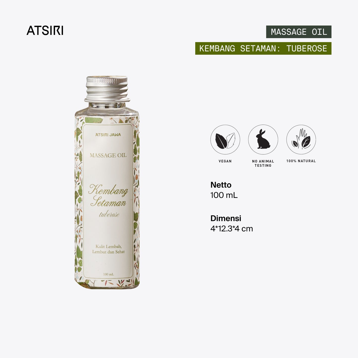 Tuberose Kembang Setaman Massage Oil by Atsiri Jawa