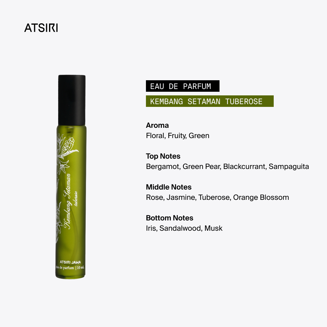 Tuberose Eau de Parfum Kembang Setaman by Atsiri Jawa
