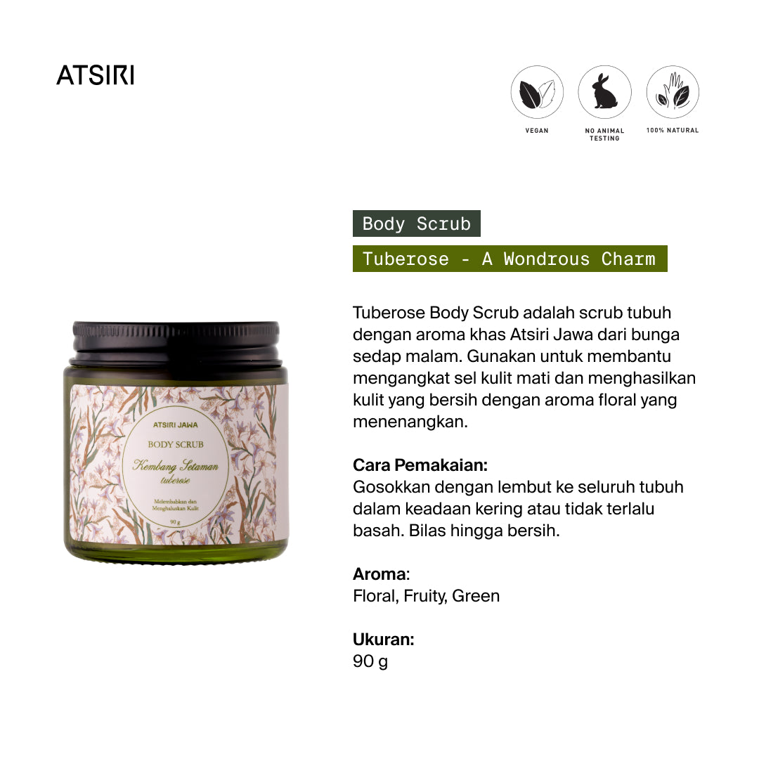 Tuberose Kembang Setaman Body Scrub by Atsiri Jawa