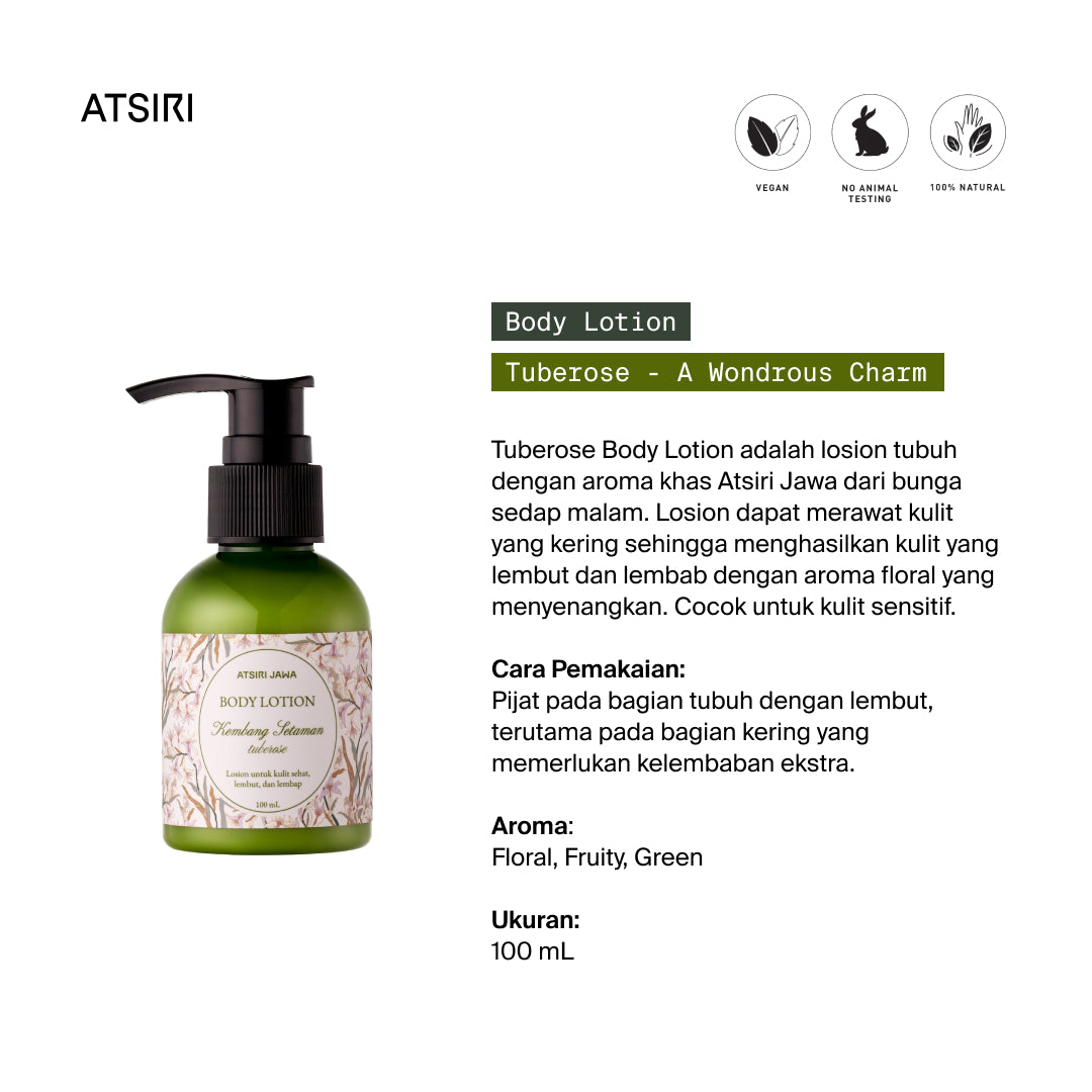Tuberose Kembang Setaman Body Lotion by Atsiri Jawa