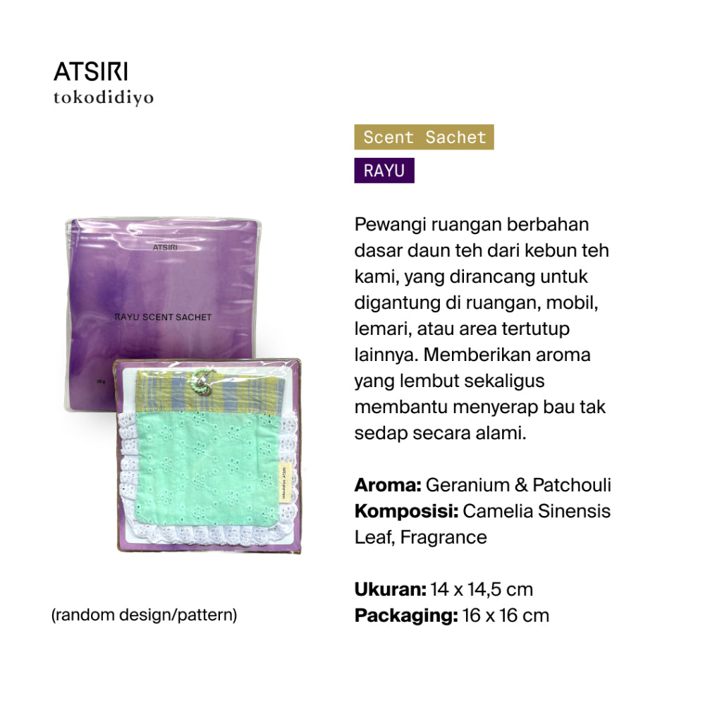 Rumah Atsiri X Tokodidiyo Scent Sachet Pocket Pengharum Ruangan