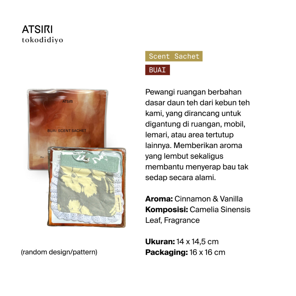 Rumah Atsiri X Tokodidiyo Scent Sachet Pocket Pengharum Ruangan