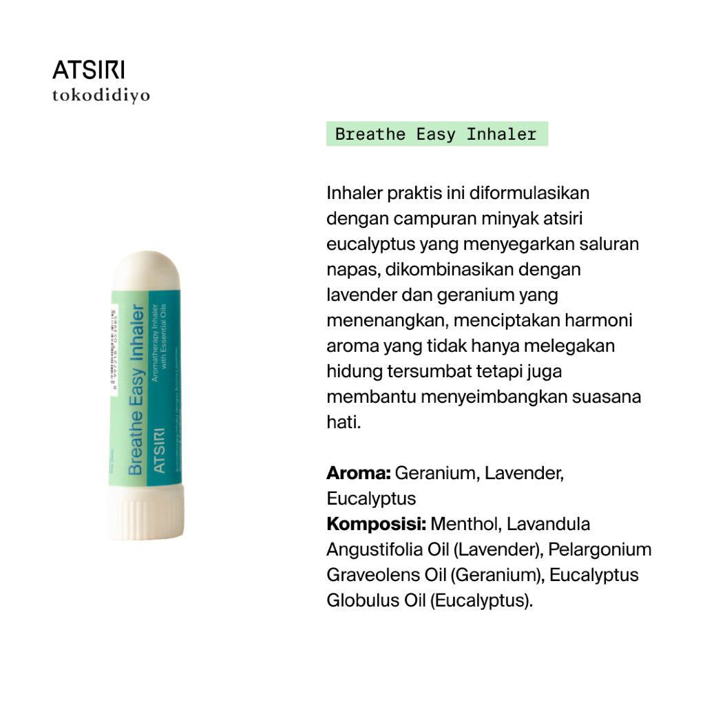 Rumah Atsiri X Tokodidiyo Jompo Kit Balsem dan Inhaler Aromaterapi