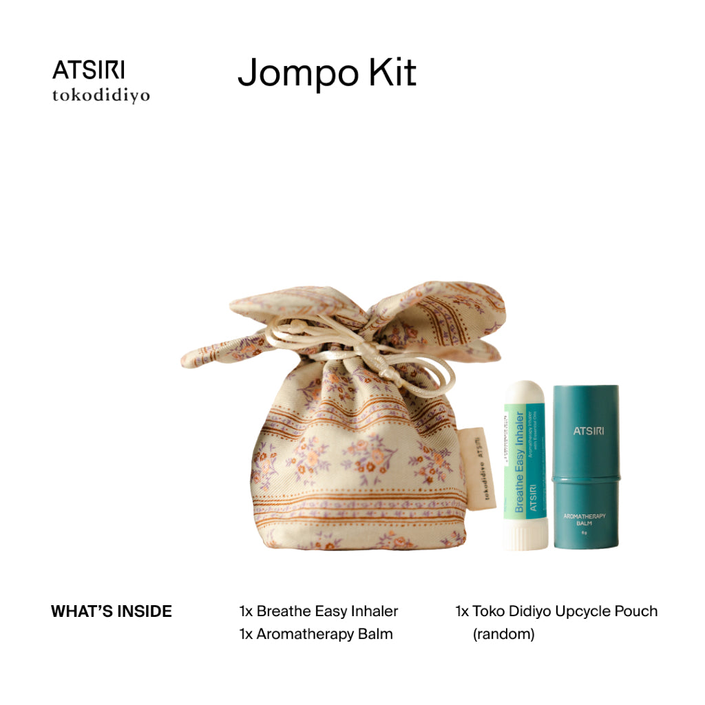 Rumah Atsiri X Tokodidiyo Jompo Kit Balsem dan Inhaler Aromaterapi