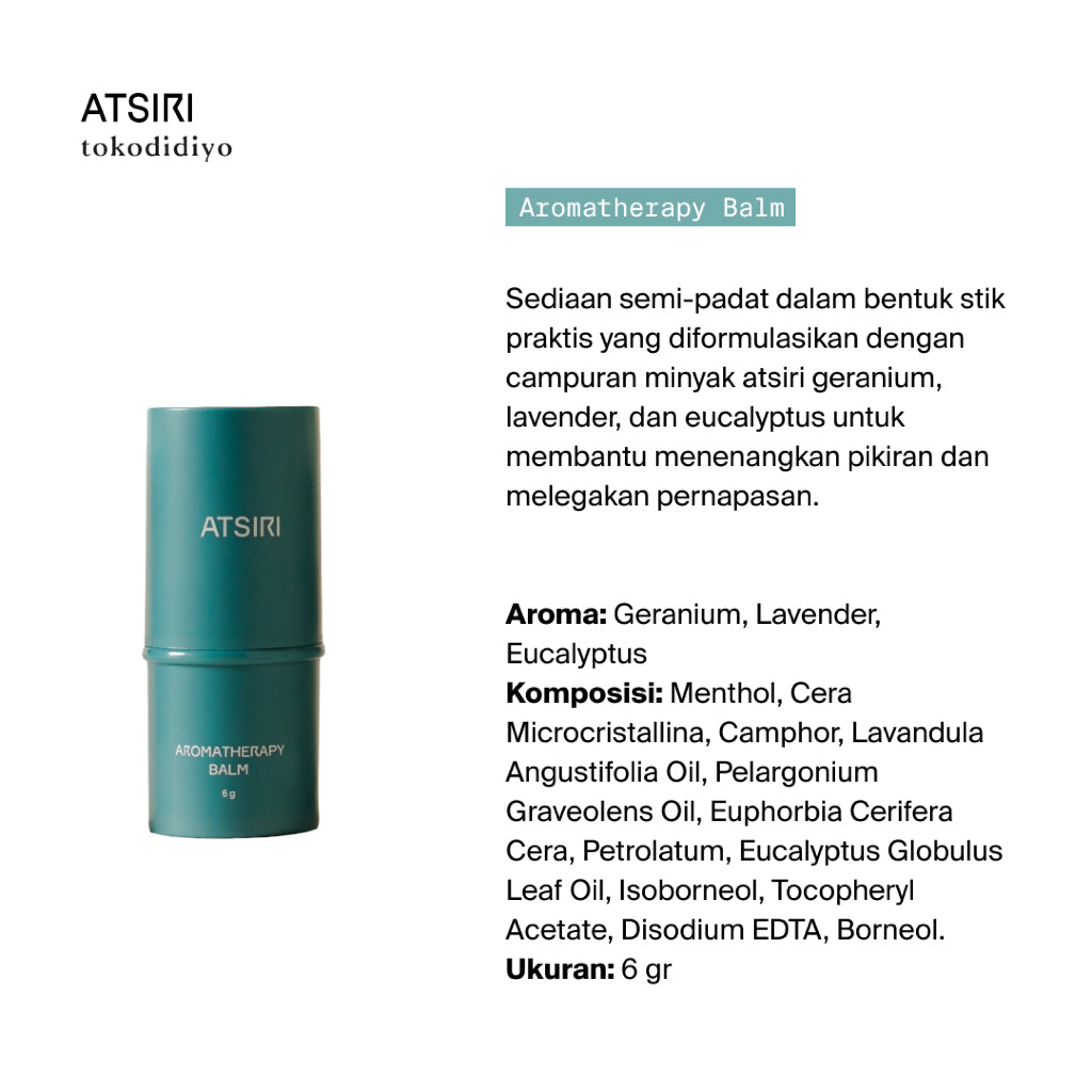 Rumah Atsiri X Tokodidiyo Jompo Kit Balsem dan Inhaler Aromaterapi