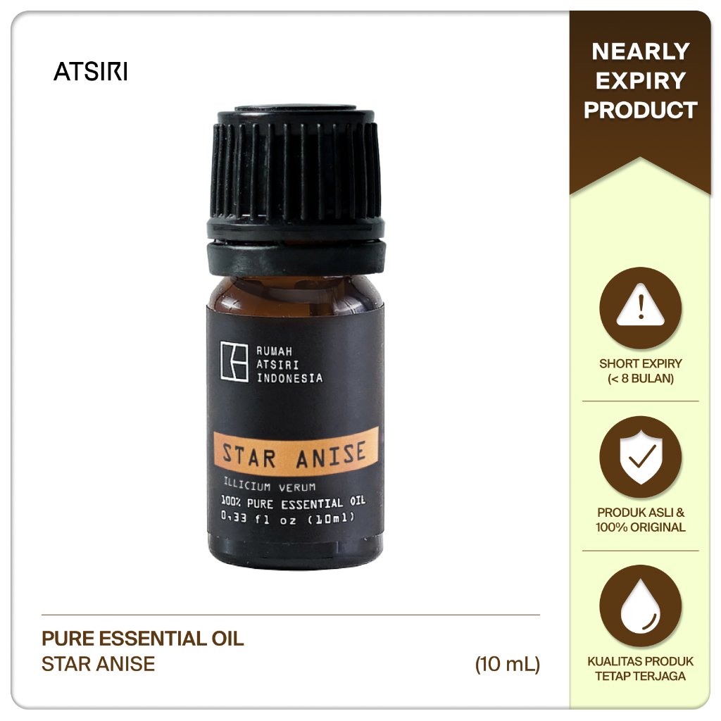 ATSIRI NEAR EXP Essential Oil Star Anise 10mL EXP dibawah 8 Bulan
