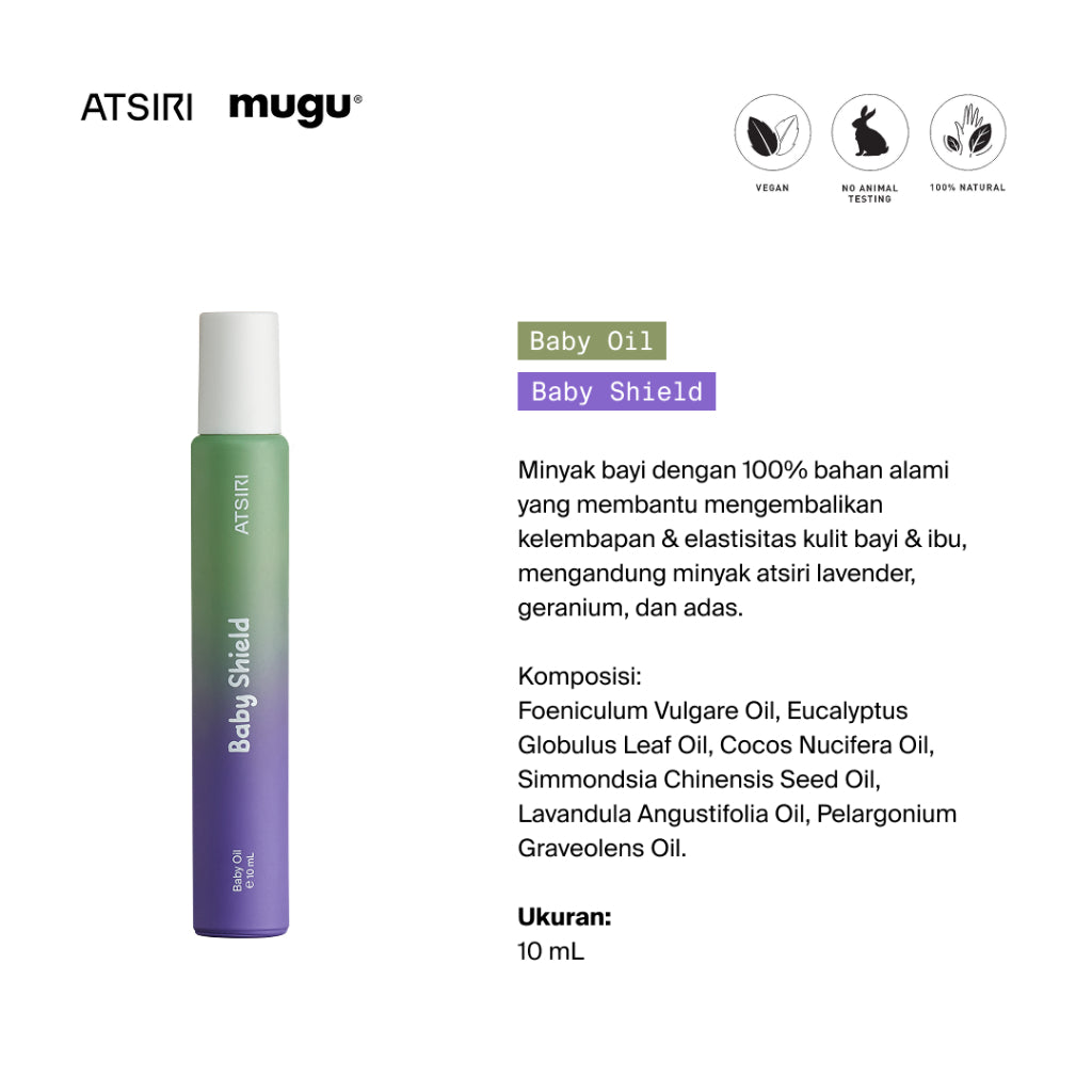 ATSIRI X MOOIMOM Little One Basket Hampers Set Minyak Telon Dan Mainan Anak