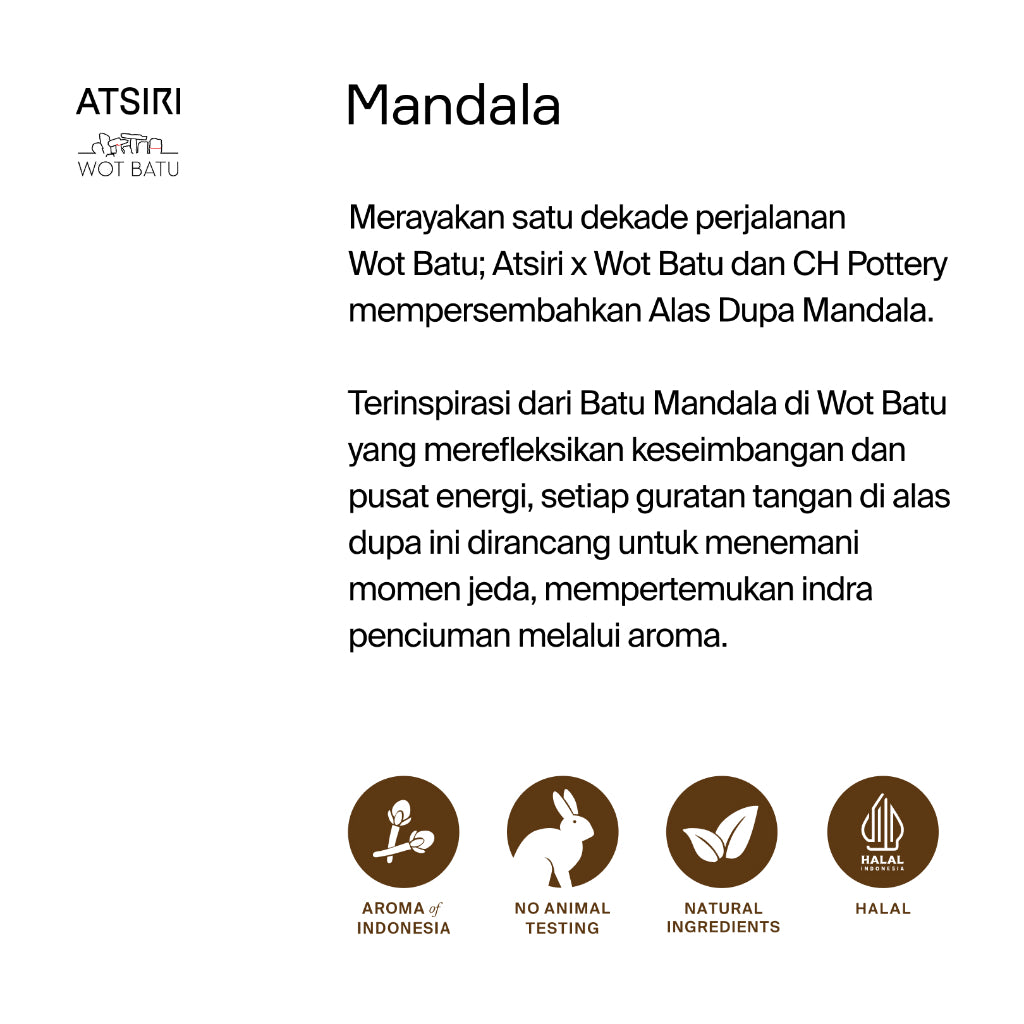 Rumah Atsiri X WOT Batu Dupa Stik Pengharum Ruangan Aromaterapi