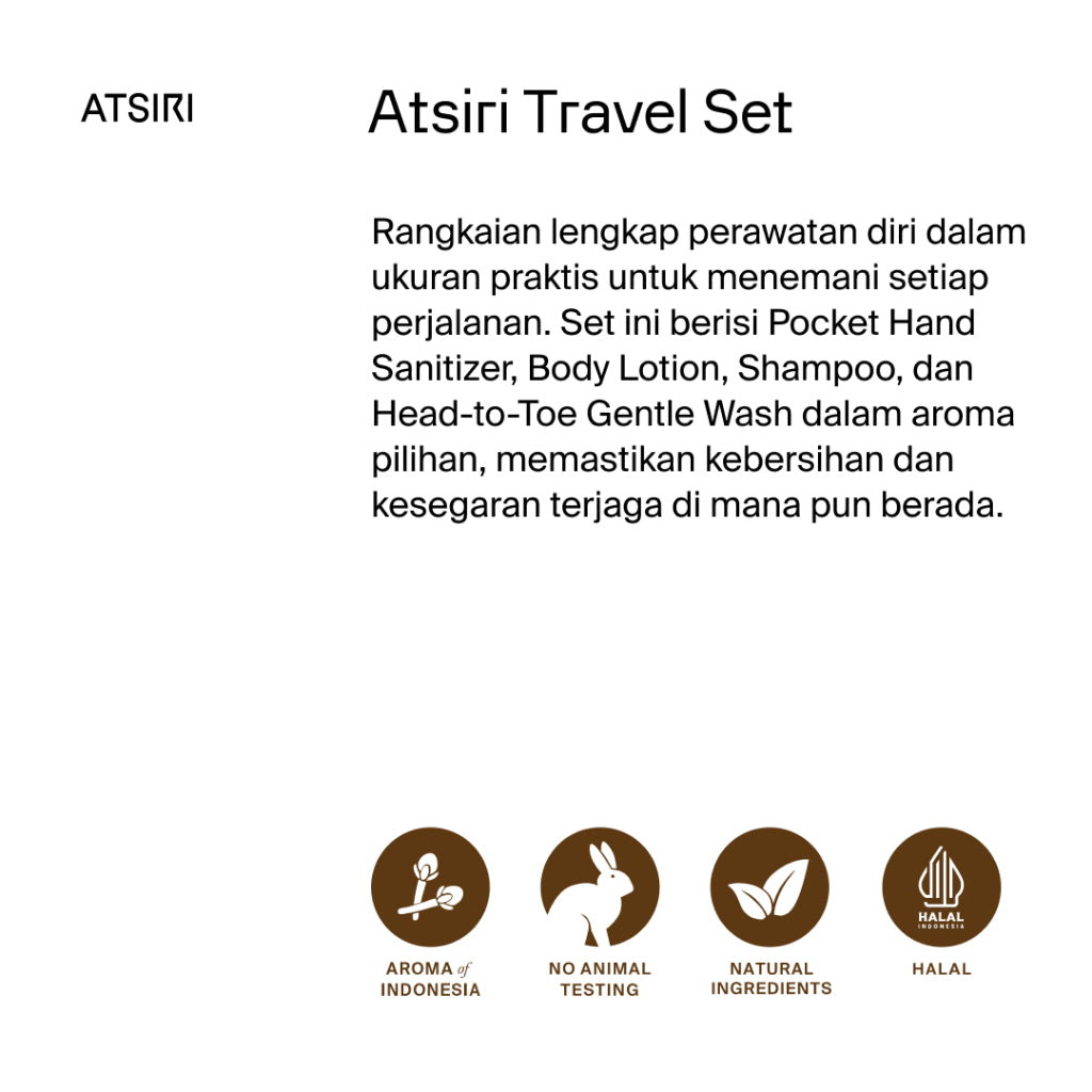Rumah Atsiri Travel Set Perawatan Diri