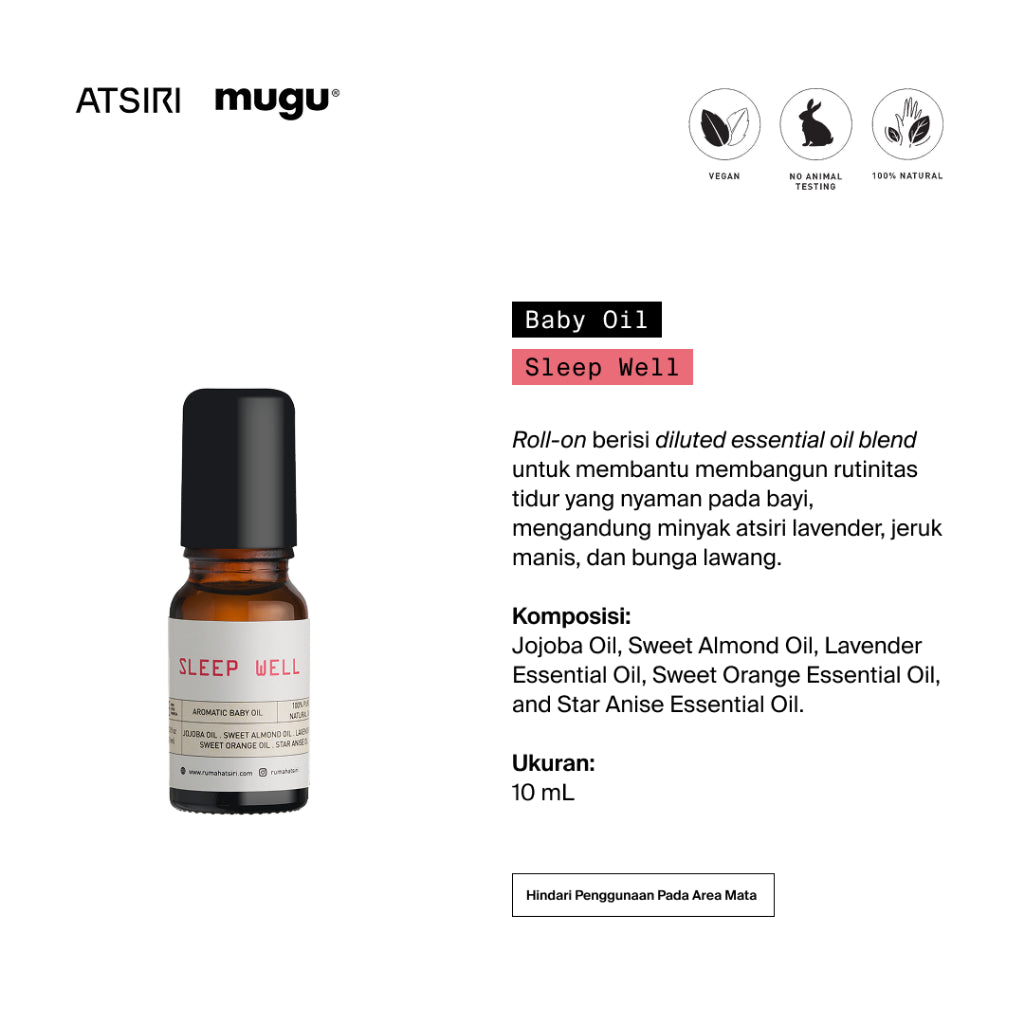 ATSIRI X MOOIMOM Little One Basket Hampers Set Minyak Telon Dan Mainan Anak