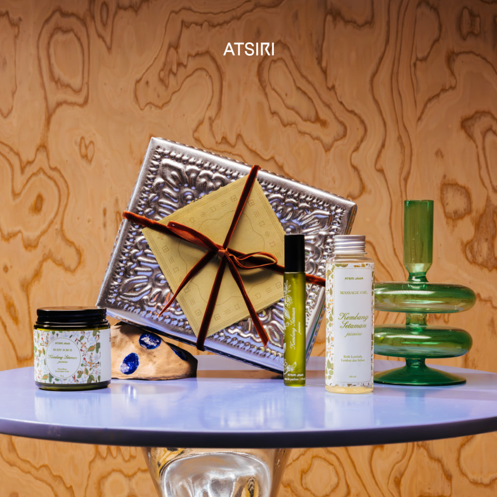 ATSIRI Arum Gift Set 3in1 Body Scrub Massage Oil Parfum