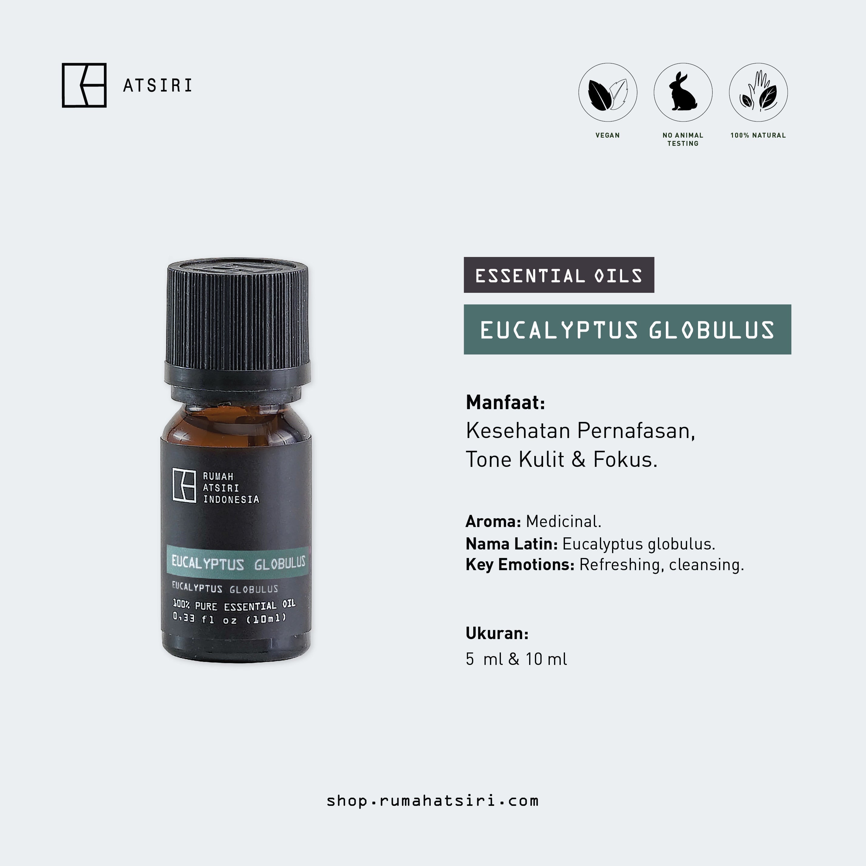 Eucalyptus Globulus Essential Oil - Rumah Atsiri – Atsiri Shop