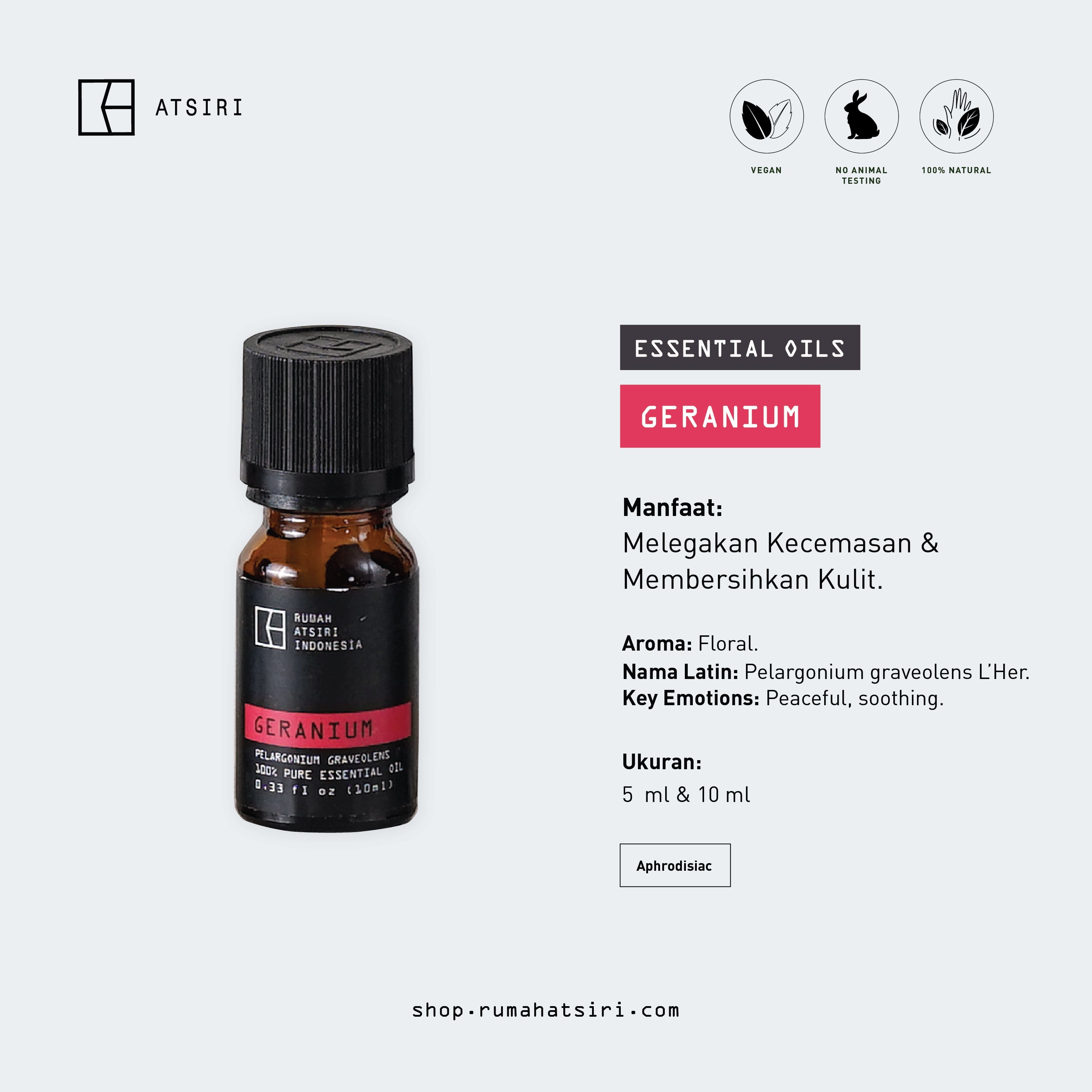 Geranium Essential Oil - Rumah Atsiri – Atsiri Shop