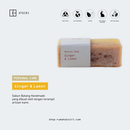 Ginger and Lemon Artisan Hand-made Soap Bar